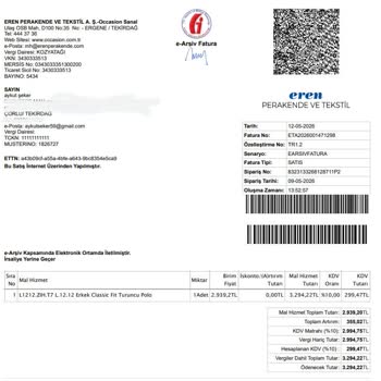 Eren Perakende İade Talebimi Kullanılmış Ürün Gibi Reddi Ve Para İadesi Yapmaması