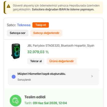 Hepsiburada Hoparlör Fiyatı Satış Sonrası Artırıldı, Farkın İadesi Gerekiyor