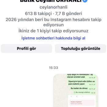 Gönderilmeyen Sipariş Ve İade Talebi