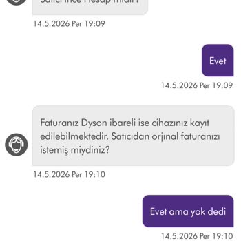 Garanti Başlangıç Tarihi Satın Alma Öncesinde Ve Ürün Başka Kişiye Kayıtlı