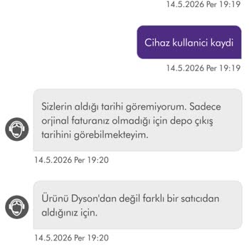 Garanti Başlangıç Tarihi Satın Alma Öncesinde Ve Ürün Başka Kişiye Kayıtlı