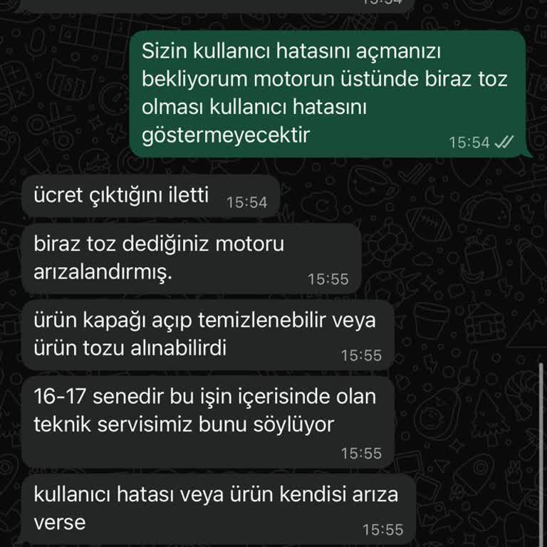 Motor Arızası Kullanıcı Hatası Olarak Değerlendirilmesine Karşı Garanti Onarım Talebi