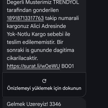 Sürat Kargo Yanıltıcı Bildirimler Ve Teslim Edilmemiş Kargo