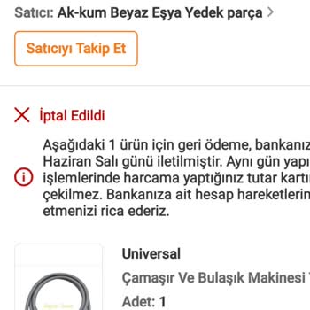 İptal Edilen Siparişlerin İadesi Gecikti