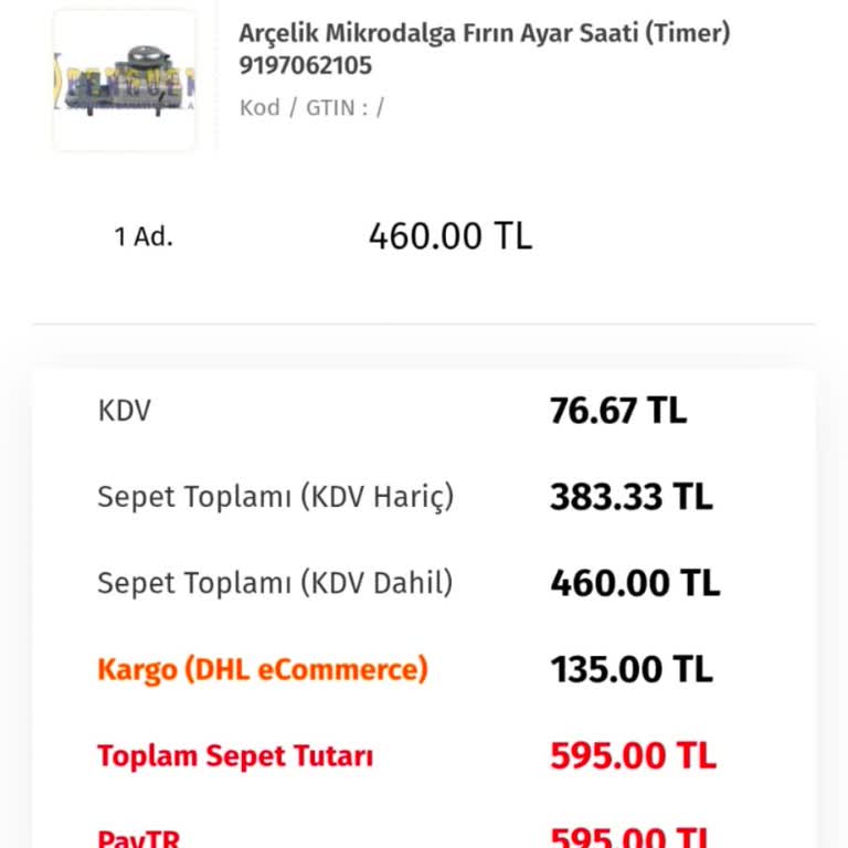 Parça Kargoya Verilmedi, Ücretin İadesi Gerekiyor
