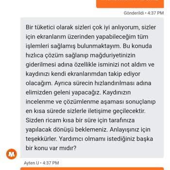 Patlamış Folyo Ve Hijyen Sorunu Yaşadığım Gıda Ürünü İçin Değişim Talebi