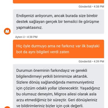 Patlamış Folyo Ve Hijyen Sorunu Yaşadığım Gıda Ürünü İçin Değişim Talebi