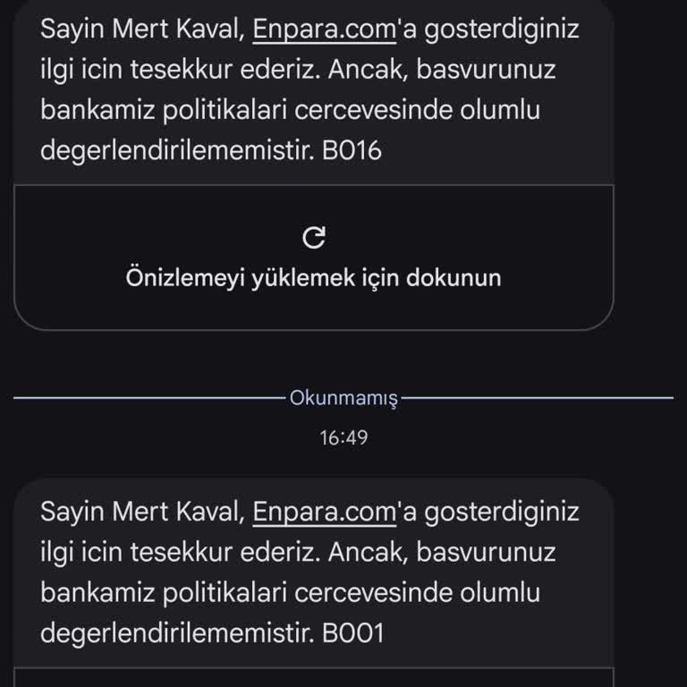 Vadesiz Hesap Açma Başvurularım Açıklama Olmadan Reddedildi