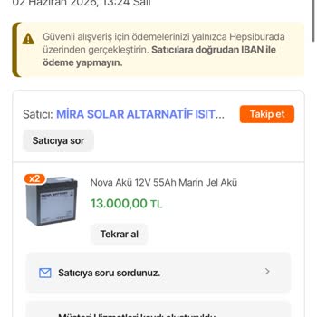 Hepsiburada Mira Solar Alternatif Isıtma Sistemleri İade Sorunu!