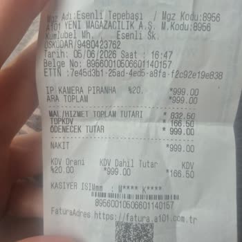 A101 Mağazasında 1000 Lira Altındaki Kameranın İadesi Reddedildi