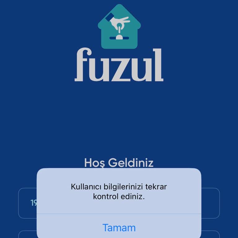 Fuzul Ev Mobil Uygulamasında Tekrarlayan Giriş Sorunu