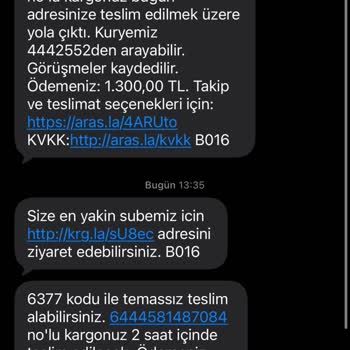 Aras Kargo Ferah Şubesi'nde Yanıltıcı Not Ve Kaba Üslup Mağduriyetim