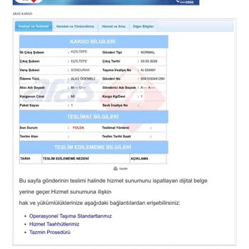 115.000 TL Değerindeki Telefon Kargom Kayıp, Tazminat Ödenmedi Ve Cevap Yok