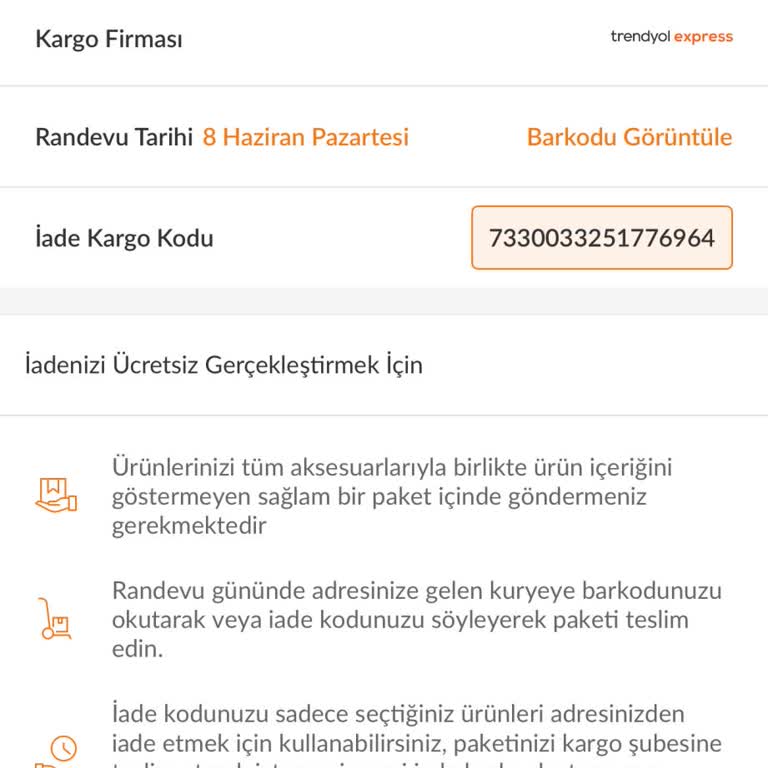 Trendyol Express İade Talebimin İki Kez İptal Edilmesi Ve Mağduriyetim