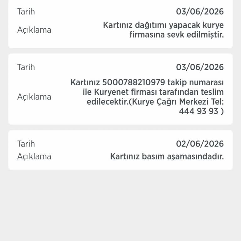 Kuryenet Teslimatı Gecikti Ve Kredi Kartım Ulaşmadı, Ziraat Bankası Kuryeyi Değiştirmeli