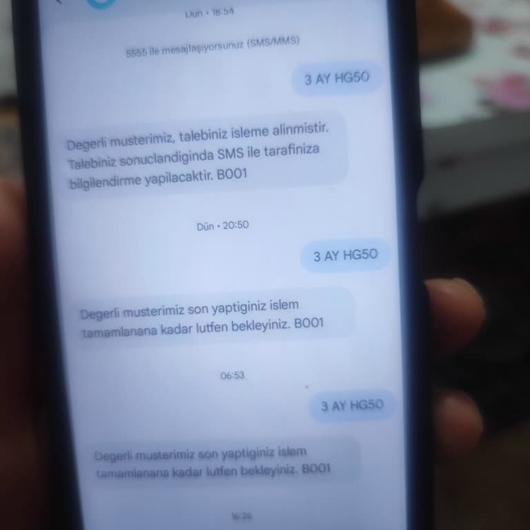 Talep Edilen Paket Hatta Tanımlanmadı Ve Onay SMS'i Gelmedi