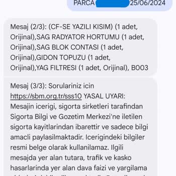 Unico Sigorta Tramer Kayıtlarımdaki Gerçekte Ödeme Alınmayan 90.000 TL Hasar Girişi Hatası