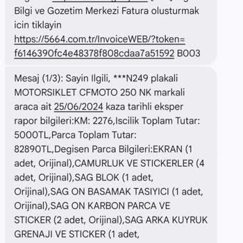 Unico Sigorta Tramer Kayıtlarımdaki Gerçekte Ödeme Alınmayan 90.000 TL Hasar Girişi Hatası