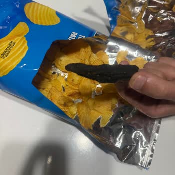 Doğuş Çay Ve Gıda Amigo Cips’inde Büyük Siyah Yabancı Madde