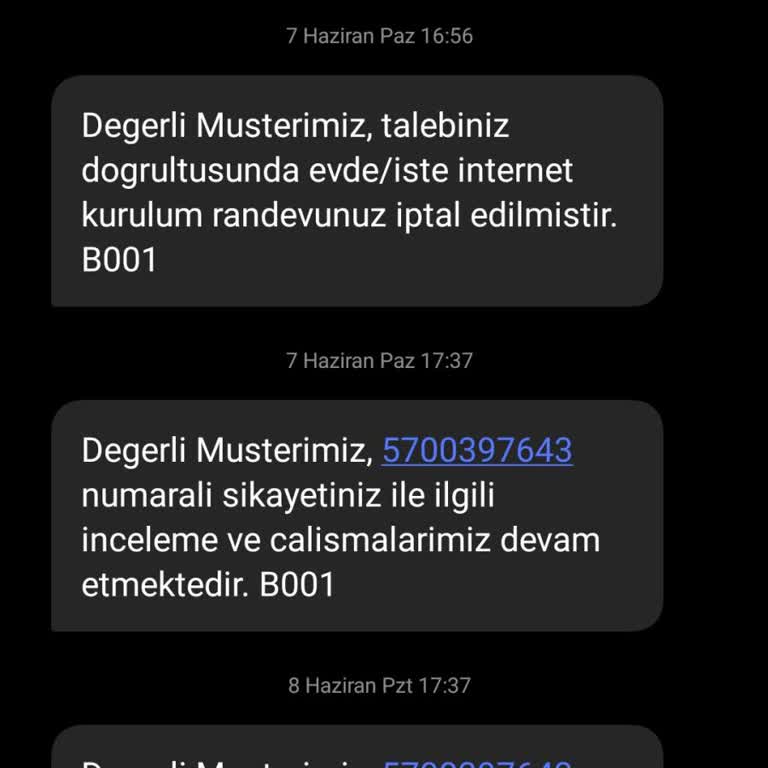 Randevu Gelmemesi Ve İnternet Kesintisi Nedeniyle İptal Talebi