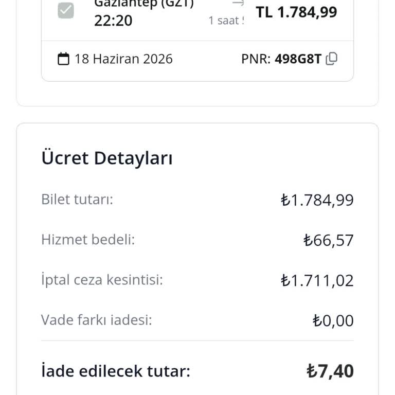 Aynı Uçuşta İki Bilet İçin Farklı İade Tutarları: Adil Çözüm Talebi