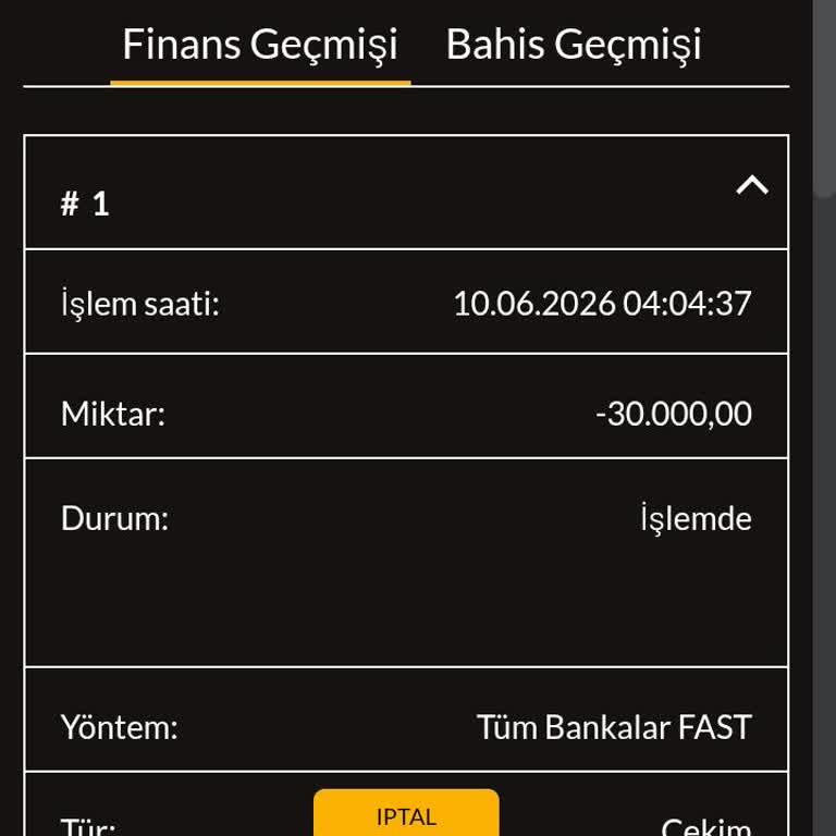 30.000 TL Çekiminde İşlem Tamamlanmıyor Ve Destek Yok