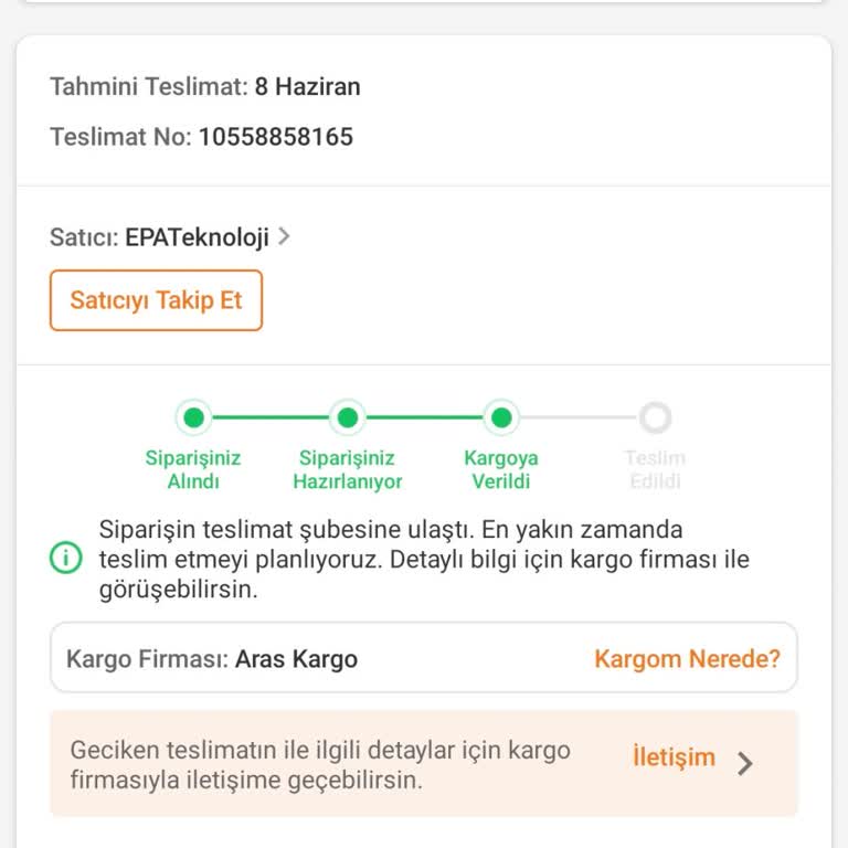Teslim Edilmeyen Klima Ve Kargo İletişimsizliği