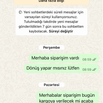 Kargo Durumu Hakkında Bilgi Eksikliği