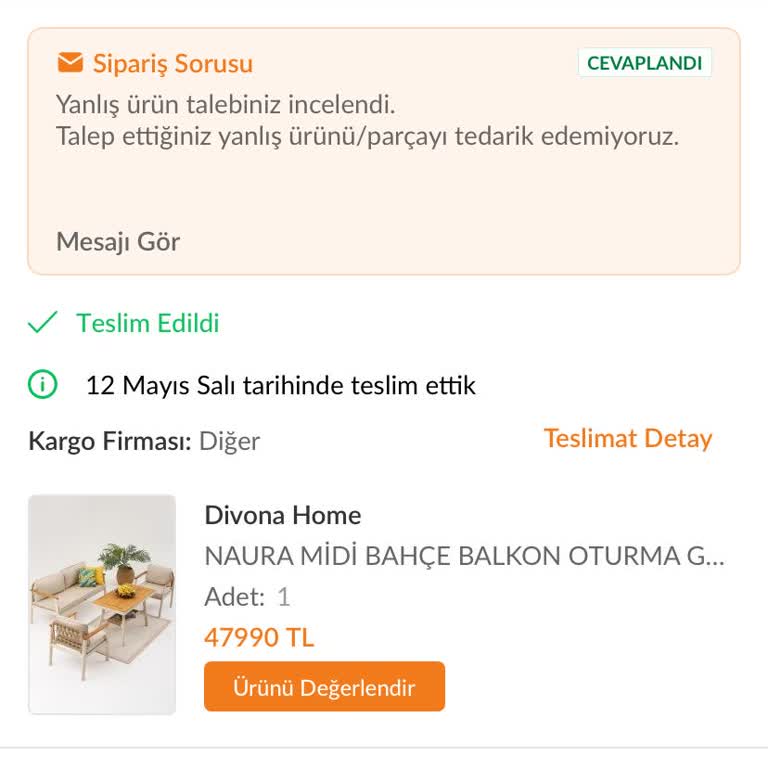 Yanlış Ürün Teslimi, Çifte Ödeme Ve Uzun Süreli İlgisizlik
