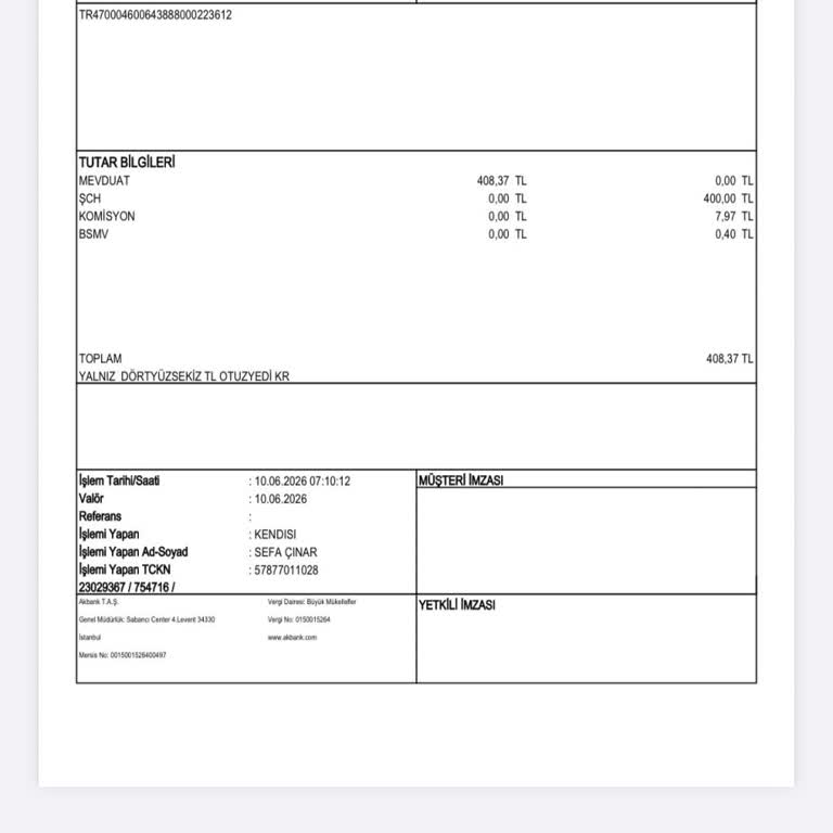 400 TL Havale Hesaba Yansımıyor Ve Canlı Destek Bağlanamıyor