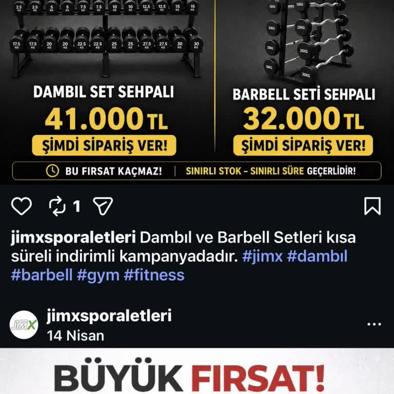 Barbell Seti Teslim Edilmedi, İade Talebi