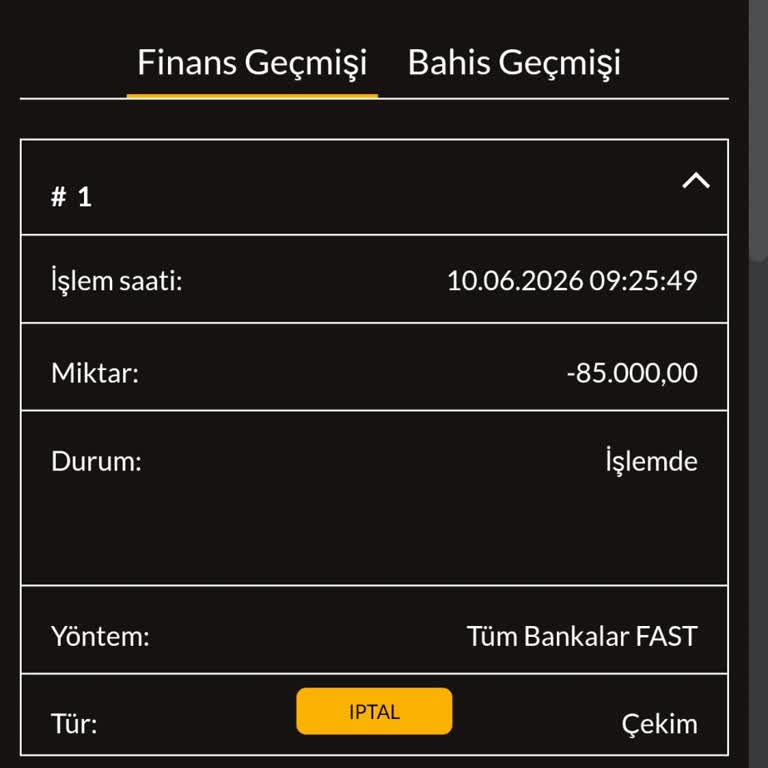 Casibom’da Para Çekim Talebim İşlemde Kalıyor