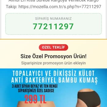 Üç Sütyen Sipariş Edildi, Tek Ürün Gönderildi; İptal Ve Ücret İadesi Talebi