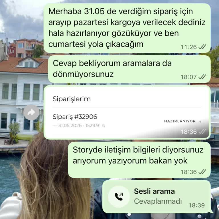 Hazırlanıyor Kalıyor: Siparişim Ve Cevapsız Müşteri Hizmetleri