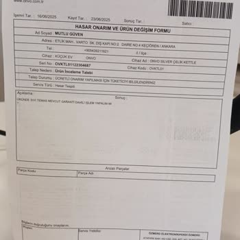 Garanti Kapsamındaki Kettle’da Sıvı Teması İddiası Ve Ücretli Onarım Talebi