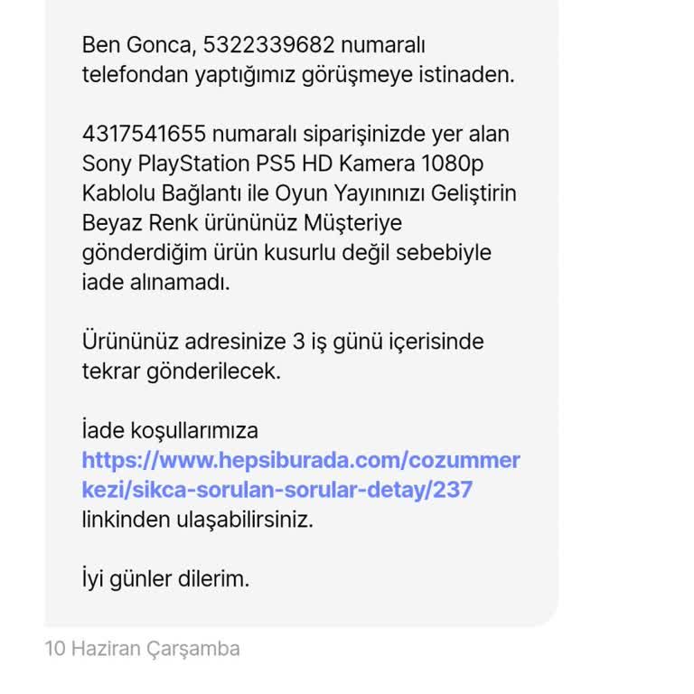Hepsiburada'da Açılan Ambalaj Nedeniyle Cayma Hakkımın Reddedilmesi