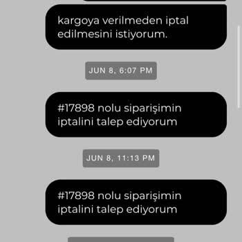 Sipariş İptali Talebim Görmezden Gelindi