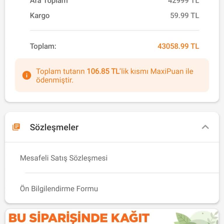 Kargo Gecikmesi Ve Fiyat Artışı Nedeniyle Siparişim Teslim Edilemedi