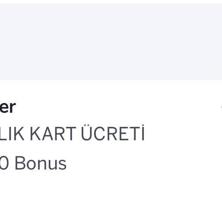 Garanti Bonus Platinum Trink Kartı Yıllık Ücret İadesi Talebi