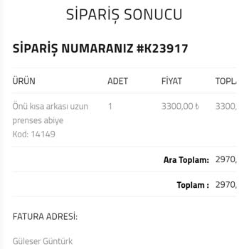 Teslim Edilmeyen Çocuk Kıyafeti İçin İade Talebi