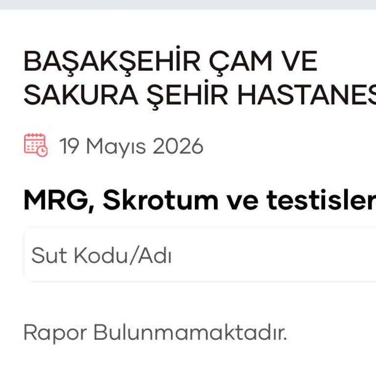 Ürolojik MR Raporunun Bir Ay Gecikmesi