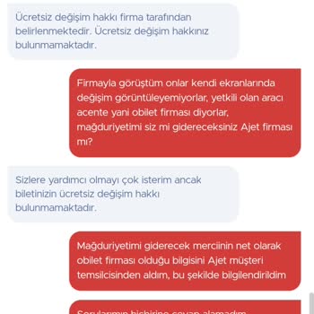 Obilet'te Ücretsiz Değişiklik Talebim Reddedildi