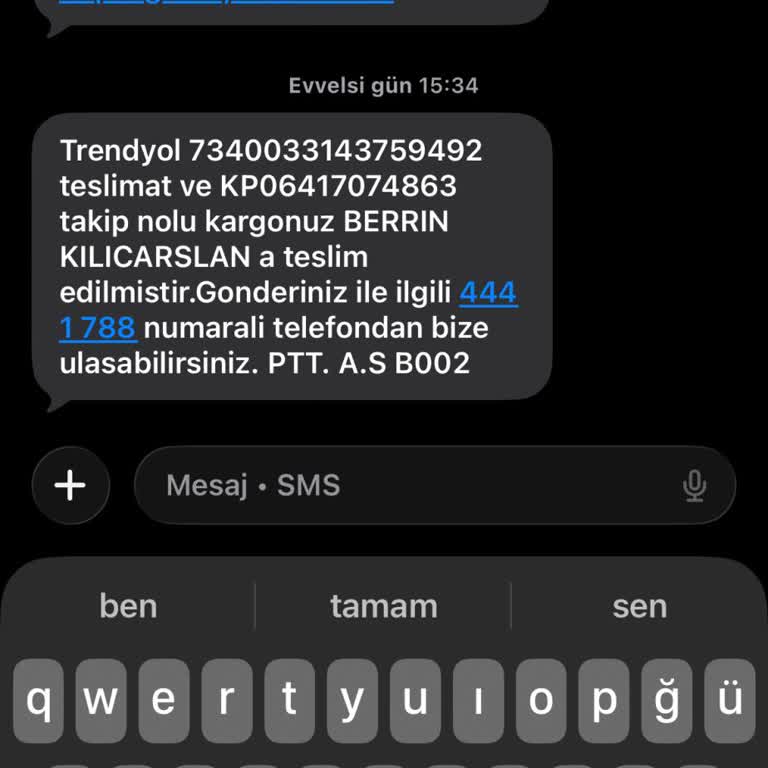 Teslim Edildiği Söylenen Kargo Bulunamadı Ve İade Talebi