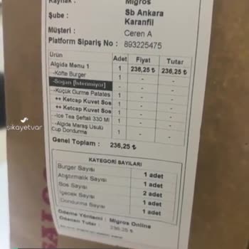 Saloon Burger Siparişimin İçeriği Yanlış, Telefonu Açmıyorlar