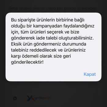 İade Şartı Tek Ayakkabı İçin İki Ürün Üzerinden Kesinti Haksız