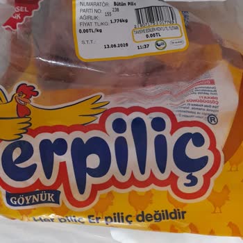 Erpiliç Markalı Piliçte Bozulma Ve Kötü Koku Nedeniyle Ücret İadesi Talebi