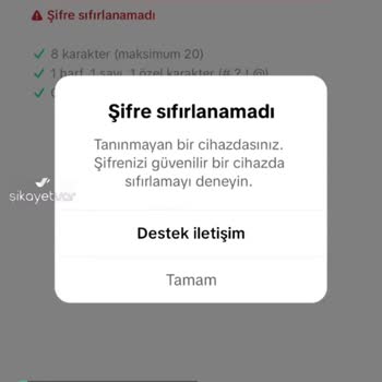 TikTok Şifre Sıfırlama Sorunu!