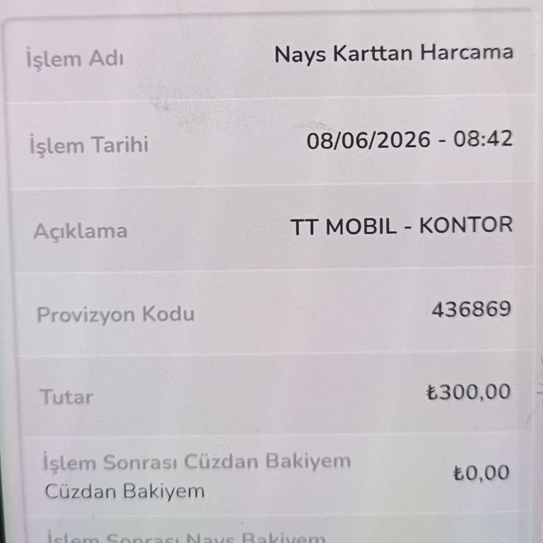 Ücretini Ödedim Paketi Hatta Tanımlanmadı