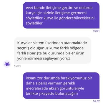 Getir'den Tatlıbak Siparişinde Yarım Kilo Eksik Ve İade Sorunu