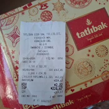 Getir'den Tatlıbak Siparişinde Yarım Kilo Eksik Ve İade Sorunu
